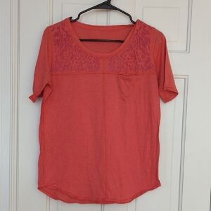 Red Cheetah Print Short Sleeve Tee by lululemon athletica